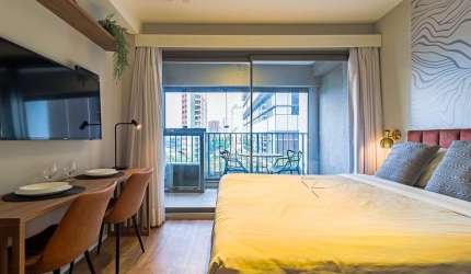 Apartamento com 1 quarto à venda na Avenida dos Eucaliptos, --, Moema, São Paulo, 29 m2 por R$ 520.000