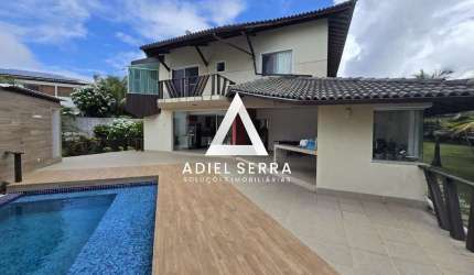 Busca Vida | 450m² C/ 1175m² de Terreno | 3 Suítes | Dependência Completa | Poço Artesiano | Irrigação Automatizada | Total Infraestrutura de Lazer