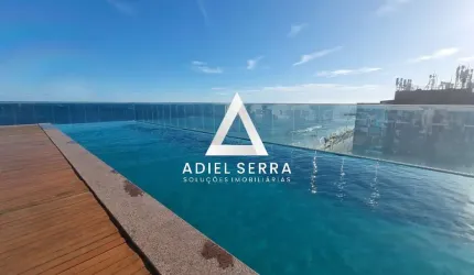Expresso 2222 | Quarto e Sala | 51m² | Nascente | Mobiliado | Vista Privilegiada na Barra | Porteira Fechada | Total Infraestrutura de Lazer