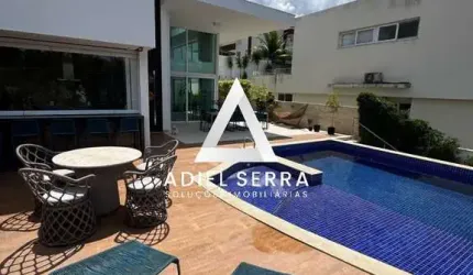 Alphaville Salvador 2 - 450m² - 4 suítes sendo 3 com Closet - Piscina c/ Borda Infinita - 1 Hidro - Pé Direito Duplo - 4 Vagas - Dependência Completa