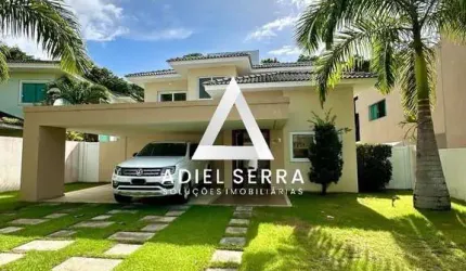 Alphaville Litoral Norte 1 - 450m² total - Nascente - Ventilado - 4 suítes - Master c/ closet - Varanda - Área Gourmet - 4 vagas