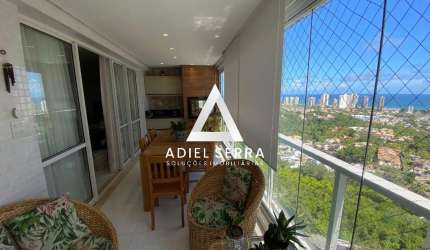 Greenville - Platno - 110m² - Nascente - Andar alto - Vista mar - 3 quartos sendo 1 suíte - Home Office - Varanda Gourmet - Armários - 2 vagas