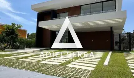 Alphaville Litoral Norte 3 - 502,30m² de terreno - Nunca habitada - 4 suítes - Piscina - Espaço Gourmet - Deck - Splits - Master c/ closet - 4 vagas