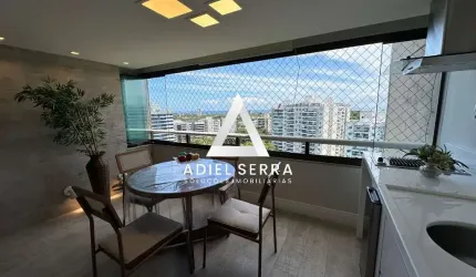 Alphaville Salvador - 107m² - Nascente - Ventilado - Andar alto - Vista mar - 3 quartos sendo 2 suítes - Varanda Gourmet - Varanda - 2 vagas
