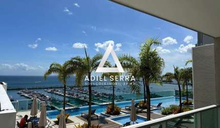 Cloc Marina Residence - 67,43m² - 1/4 e sala - Vista mar para Baía de Todos os Santos - 1 vaga