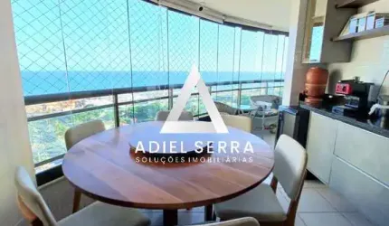 Colina A - Patamares - 137m² - Vista mar - Andar alto - Nascente - 3 suítes - 3 varandas - Armários - Lavabo - Ventilado - Climatizado - 3 vagas