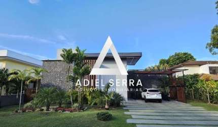 Busca Vida - 1.052m² total - 3 suítes - Área Gourmet - Piscina - Energia solar - Poço - Canil - Pé direito duplo - Cozinha integrada - 4 vagas