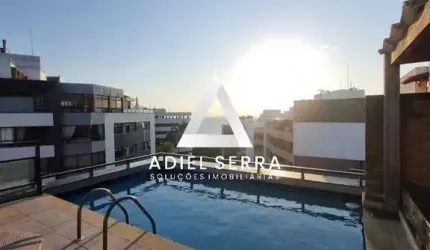 Rio Vermelho - Cobertura - 442m² - Vista mar - 5 suítes - Piscina privativa - Área Gourmet - 7 banheiros - Armários - Dependência completa - 5 vagas