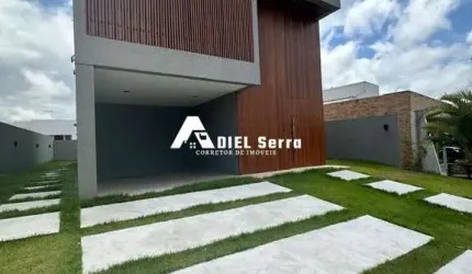 Alphaville Litoral Norte 2 - 377,97m² total - Nascente - Lote plano - 4 suítes - Lavabo - Área Gourmet - Piscina - 3 vagas de garagem