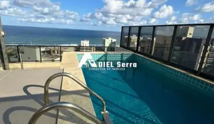Armação - Cobertura - Duplex - 233,50m² - Vista mar - 04 suítes - Piscina privativa - Decorado - Armários - Climatizado - Varanda - 03 vagas