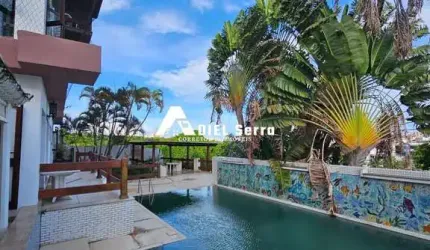 Candeal - 687m² - 5 suítes - Vista livre - 5 salas - Varandas - Gabinete - Despensa - Dependência completa - Piscina - Espaço gourmet - 3 vagas