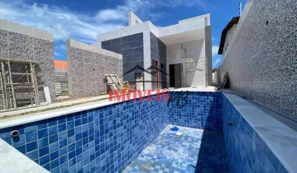 Casa a venda em carapibus a 150 metros da praia, vista mar e com 3 quartos.