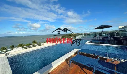 Apartamento 3 quartos q 50 metros da praia todo Projetado com Vista Mar.
