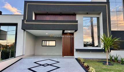 Casa à venda em Indaiatuba, Loteamento Park Gran Reserve, com 3 suítes, com 135 m²