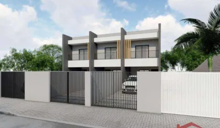 Sobrado com 3 dormitórios à venda, 94 m² por R$ 420.000,00 - Nova Brasília - Joinville/SC