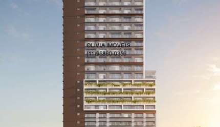Studio residencial a venda com 26mts, 1 wc, terraço em Perdizes a 200m do Metrô PUC-Cardoso de Almeida