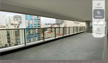 Apartamento à venda em São Paulo-SP, Cerqueira César: 4 quartos, 2 suítes, 2 salas, 5 banheiros, 3 vagas de garagem, 213,50m² de área.
