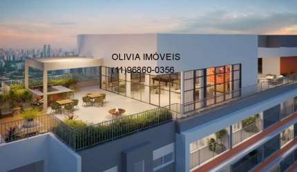 Apartamento a venda com 40mts, 2 quartos, terraço na Vila Mariana a 500m da ESPM e Belas Artes