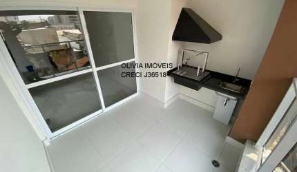 Apartamento a venda com 88mts 3 quartos, 1 suíte, terraço com churrasqueira, 2 vagas na Vila Romana