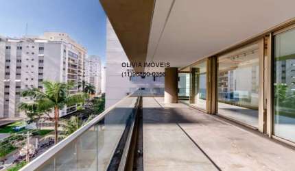 Luxuoso apartamento à venda em São Paulo-SP, Jardim Paulista, 4 quartos, 4 suítes, 3 salas, 5 banheiros, 5 vagas, 585m².