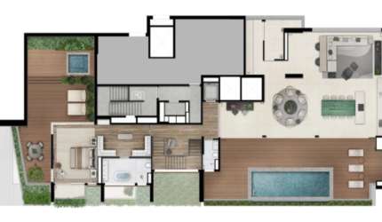 Imóvel Pronta entrega Vila Nova Conceição.  Cobertura Duplex de 923 m² com 05 suítes e 07 vagas. Unidade do 25 ⁰ e 26 ⁰ andar.  950 m do Parque do Ibirapuera