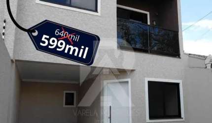 Triplex com terraço, pronto para morar no Xaxim.