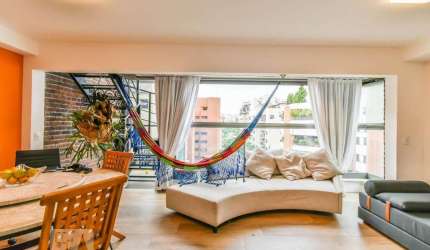 Cobertura para Aluguel - Jardim Paulista, 1 Quarto,  80 m² - São Paulo