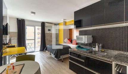 Kitnet / Stúdio para Aluguel - Santa Cecília, 1 Quarto,  30 m² - São Paulo