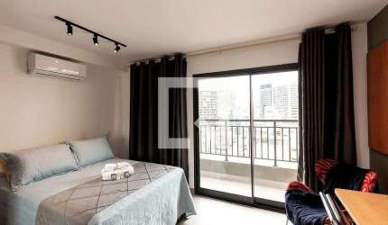 Kitnet / Stúdio para Aluguel - Santa Cecília, 1 Quarto,  28 m² - São Paulo