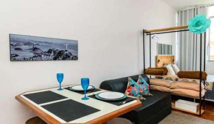 Kitnet / Stúdio para Aluguel - Copacabana, 1 Quarto,  45 m² - Rio de Janeiro