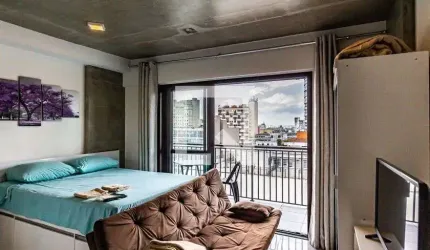 Apartamento para Aluguel - Santa Cecília, 1 Quarto,  28 m² - São Paulo