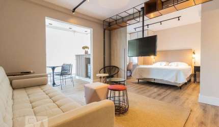 Kitnet / Stúdio para Aluguel - Brooklin, 1 Quarto,  40 m² - São Paulo