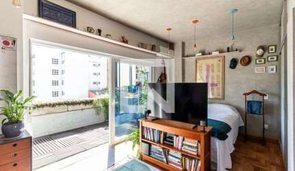 Kitnet / Stúdio para Aluguel - Santa Cecília, 1 Quarto,  50 m² - São Paulo
