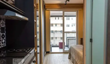 Kitnet / Stúdio para Aluguel - Consolação, 1 Quarto,  24 m² - São Paulo