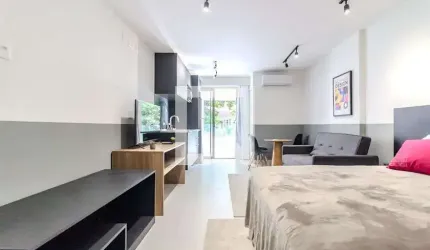 Kitnet / Stúdio para Aluguel - Leblon, 1 Quarto,  45 m² - Rio de Janeiro