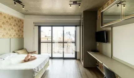 Kitnet / Stúdio para Aluguel - Santa Cecília, 1 Quarto,  31 m² - São Paulo