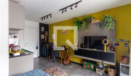 Kitnet / Stúdio para Aluguel - Santa Cecília, 1 Quarto,  26 m² - São Paulo