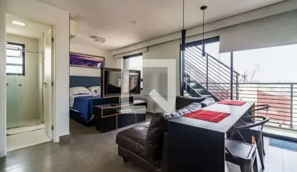 Cobertura para Aluguel - Vila Madalena, 1 Quarto,  70 m² - São Paulo