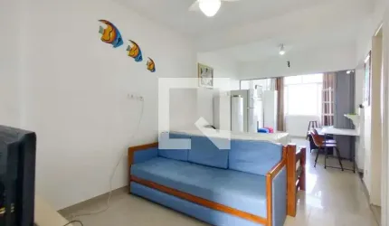 Kitnet / Stúdio para Aluguel - Guilhermina, 1 Quarto,  49 m² - Praia Grande