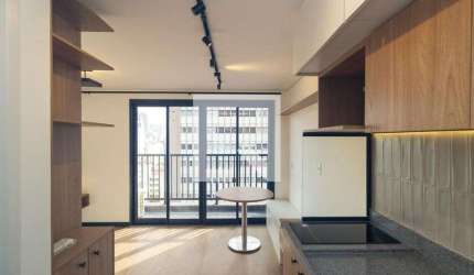 Kitnet / Stúdio para Aluguel - Santa Cecília, 1 Quarto,  19 m² - São Paulo