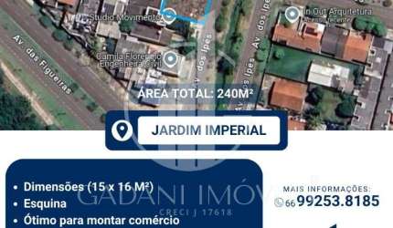 TERRENO PARA LOCACAO NO JARDIM IMPERIAL EM SINOP MT