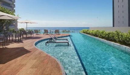 Apartamento 3/4 sendo 2 suites em Mood Costa a Azul a 150m da Praia