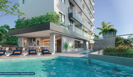 Apartamento Unique Piatã com 2/4 e 3/4