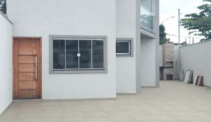 Sobrado Novo à Venda Parque São Domingos, Amplo, Quintal Grande, 3 dormitórios, churrasqueira, 5 vagas