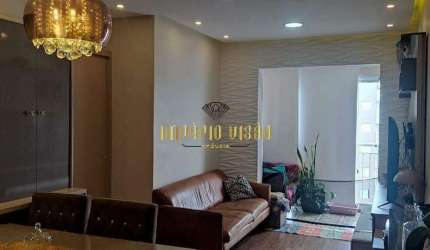 Apartamento Mobiliado no ultimo andar para locação com 3 Dormitórios sendo 1 Suíte no Cond. Vila Nova Paisagem - Com elevador e Sacada - Suzano/SP