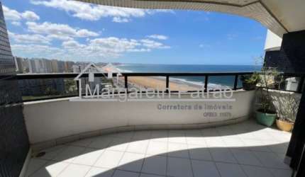 Cobertura duplex na Orla de Jardim de Alah com 2 quartos, vista mar, piscina privativa e mobiliada.