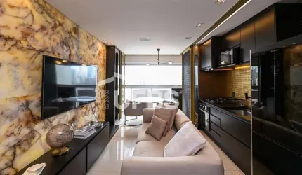 Apartamento Mobiliado de Alto Padrão para Alugar no Metropolitan Sidney – Jardim Goiás | 56 m² | 1 Quarto