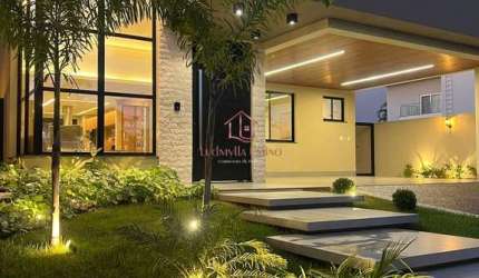 Casa Térrea no Alphaville, 3 Suítes, Escritório, Piscina e Porteira Fechada