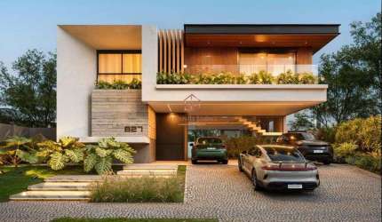 Sobrado Alto Padrão no Caribe Golf com 4 Suítes, Sauna e Automação Completa