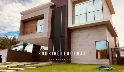 Casa com 383 m², com 5 quartos, sendo 4 suítes, no Alphaville Eusébio